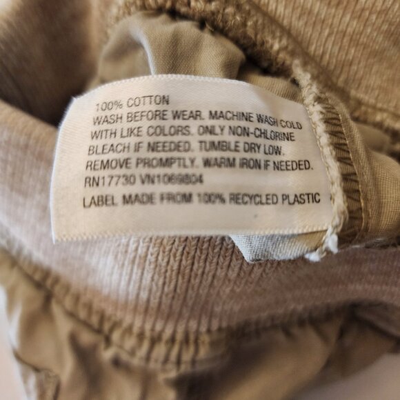 Cat & Jack Baby Newborn Khaki Shorts – Neutral Elastic Waist w/ Drawstring - Picture 5 of 5